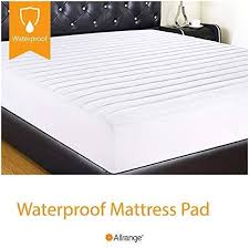 Amazon Com Allrange Essential Clean Safe Quilted Fitted Waterproof Mattress Pad Stretch Up To 16 Moisture Man In 2020 Waterproof Mattress Pad Mattress Mattress Pad