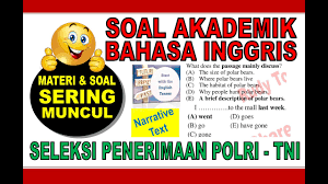 Contoh soal akademik tes bintara polri 2018.contoh soal tes akademik polri 2018 dan kunci jawaban resep ku ini berbagi. Soal Akademik Bahasa Inggris Polri Tes Akademik Bintara Polri Seleksi Penerimaan Polri Youtube