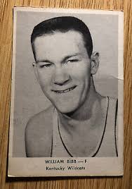 Vintage 1955 Ashland Oil Basketball Card William Bibb Kentucky Wildcats VG+  Rare