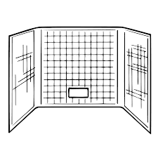 Our shower wall comes in white or parchment abs plastic for a scratch resistant surface. Surrounds Rectangular Rv Windows