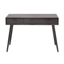 Modern 3 Drawer Wood Console Table Black Olivia May Target Vintage industrial cabinet 2 cupboards drawers rustic solid wood small sideboard metal side console table retro style storage unit handmade.