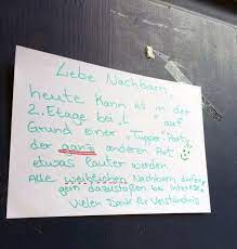 Wurfzettel an nachbarn wegen feier / xbih584vwjdqfm : Rgnwgjacy66gxm