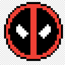 Deadpool illustration, deadpool logo youtube deathstroke comics, deadpool transparent background png clipart. Pixel Art Deadpool Logo Logo Deadpool Png Pngegg