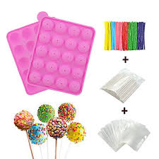 Tips for cake pop recipe. Bpa Free Silicone Cake Pop Mold Ball Shaped Mold With 100 Treat Sticks 100 Parcel Bags 100 Colorful Metallic Wire For Candy Chocolates Lollipop Cake Pops Buy Online In Aruba At Aruba Desertcart Com Productid