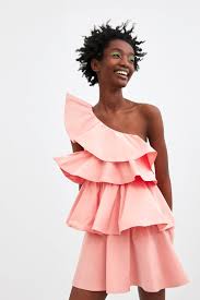 Weepinlee womens long sleeve round neck ruffles wrap dresses party dress. Limited Edition Ruffled Asymmetric Dress New In Trf Zara Canada Asymmetrical Dress Floral Shirt Dress Ruffle Dress