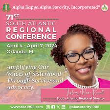 It's time to check-in and T.U.N.E. In to the next stop of the Alpha Kappa  Alpha Sorority, Incorporated® Regional Conference season! Our Sisters of  the “Significant” South Atlantic Region are prepared for