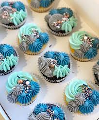 Cassie Watene On Instagram Hues Of Blue And A Pop Of Grey Colour Mill Concrete Sky Blue And Christmas Cupcakes Recipes Cute Birthday Cakes Cupcake Piping