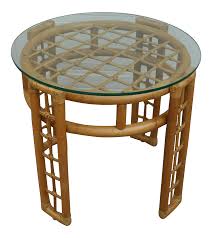 We did not find results for: Vintage Boho Chic Natural Rattan And Bamboo Round Glass Top Side Table Chairish