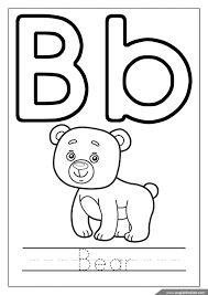 Alphabet Coloring Page Letter B Coloring B Is For Bear Letter B Worksheets Letter B Coloring Pages Alphabet Coloring Pages