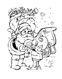 Santa and his elf coloring page! Images Of Elf Santa Claus Christmas Coloring Pages Printable