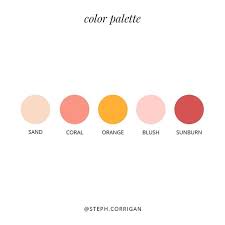 Feeling Major Summer Vibes With Today S Color Palette Featuring Sand Coral Orange Blush And Sunbur Coral Colour Palette Color Palette Website Color Palette