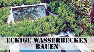 Garten wasserbecken gfk becken rechteckig 360x120x35cm sinemus gmbh garten wasserbecken wand wasserbecken garten wasserbecken wasser im garten. Eckige Wasserbecken Bauen Youtube