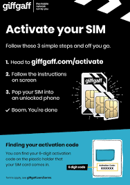 A puk (personal unblocking key) if you enter the sim's pin incorrectly three times. Giffgaff United Kingdom Payg Sim Card For Visiting Uk Europe W 5 Bonus Activate While In Ca 12 For Unlimited Sms Calls And 12gb Data Amazon Ca Electronics