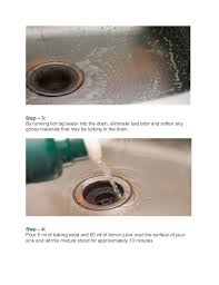 kitchen sink using baking soda and vinegar