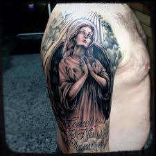 Another version of this belief is that the person will join the angels in heaven, not necessarily as one of them. Incredible Praying Angel With Clouds Tattoo