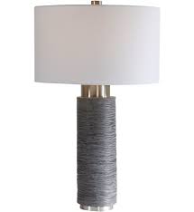 Uttermost 26357 Strathmore Stone Gray Table Lamp In 2020 Grey Table Lamps Table Lamp Uttermost Lamps
