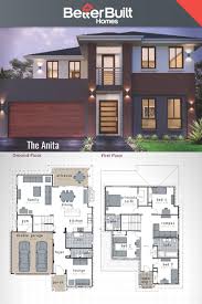 The Anita Double Storey House Design 313 Sq M 12 0m X 17 6m The Anita Designer Home Adds A New Level O Double Storey House House Plans Modern House Design
