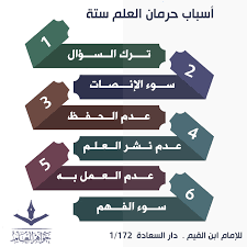 گویند آفت ملک شش چیز است اول حرمان. Ù…Ù† Ø§Ø³Ø¨Ø§Ø¨ Ø­Ø±Ù…Ø§Ù† Ø§Ù„Ø¹Ù„Ù…
