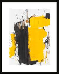 Abstract Black And White Watercolor Portrait Abstract Oil Painting On Paper Black Yellow On White Paper Abstract Painting Gold Acry Oil Painting Abstract Abstract Art Painting Abstract Canvas Painting