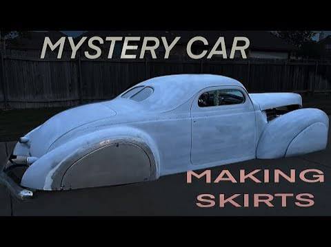 Flush fender skirts fabrication on the mystery car - YouTube