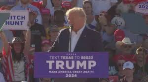 Donald Trump arrives in Waco for first 2024 campaign rally