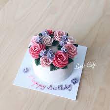 Flower Cake Flower Cake Dessert Shop Bakery Kitchen