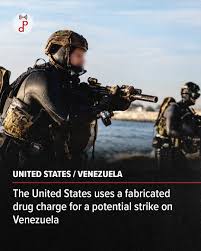 How does the United States government go from a legitimate concern for the  entry of drugs into the country to sending seven US warships and one  nuclear-power submarine, to encircle Venezuela for