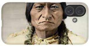 Sitting Bull, Native North American Chief iPhone Case by David Frances Barry 