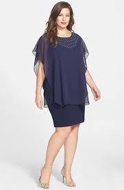 Betsy Adam Beaded Chiffon Overlay Dress Plus Size Nordstrom Plus Size Outfits Overlay Dress Fashion