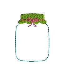 Scroll down for the pattern in both sizes! Mini Mason Jar Machine Embroidery Design 3 Sizes