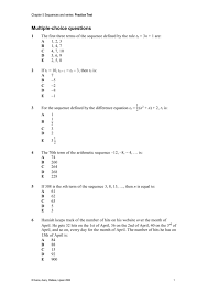 This question can be answered by analyzing the sequence provided and determining the pattern. Sequences Series Questions