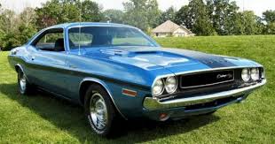 Image result for Bright Blue 1970 Challenger