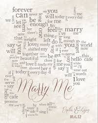 Wedding Song Lyric Art Marry Me By Train Personalized Song Lyric Print Made To Order Song Lyrics Art Song Lyric Print Lyric Prints