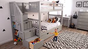 Bob S Discount Furniture Keystone Stairway Bunk Bed Only 777 Stairway Bunk Beds Bunk Beds Bunk Beds With Storage