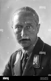 Prince August Wilhelm of Prussia in SA uniform with insignia of a brigade  leader in 1933 Stock Photo