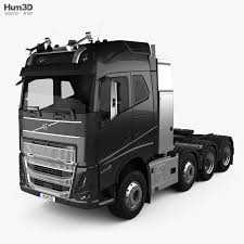 3d Model Of Volvo Fh16 Globetrotter Cab Tractor Truck 4 Axle 2020 In 2020 Volvo 3d Model Trucks
