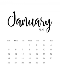 All calendars print in landscape mode (vs. Free Printable 2020 Minimalist Calendar The Cottage Market