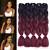 Burgundy Ombre Braids
