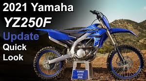 2021 Yamaha Yz250f What S New Update Overview Youtube