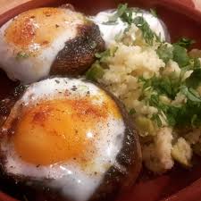 Healthy, flavorful, and fast to make slides right along into that list too. Moroccan Baked Eggs Mushroom With Broad Bean Lemon Cous Cous The Green Room Recipes
