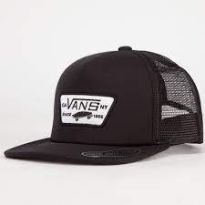 Vans Full Patch Boys Trucker Hat Black Vn 00bpblk Trucker Hat Hats Trucker