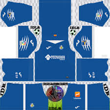 The away uniform of the team is in yellow color with a touch of blue on the shirt, shorts, and stockings. Getafe Cf Kits 2019 2020 Dream League Soccer