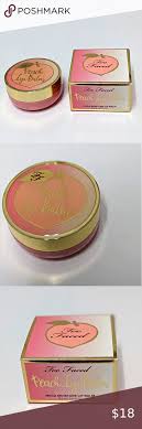 nwt too faced peach lip balm firm price peach lip balm peach lips too faced peach