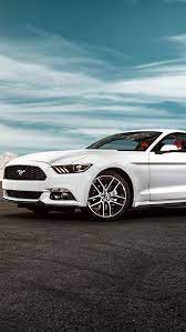2015 Ford Mustang Gt White Car 640x1136 Iphone 5 5s 5c Se Wallpaper Background Picture Image
