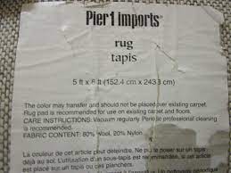 Maybe you would like to learn more about one of these? Pier 1 Imports 5 X 8 Wool Rug June Consignment Auction With Eclectic Mix Of Quality Goods K Bid