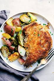 Sheet Pan Crispy Cheddar Pork Chops The Recipe Critic Sheet Pan Dinners Sheet Pan Recipes Pork