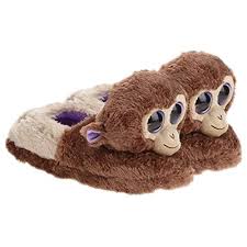 ty beanie boo girls coconut monkey slippers