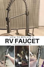 rv faucet replacement tutorial diy