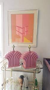 Art Deco Nouveau Style Ceramic Lucite Pink Mauve Wave Etsy Interior Deco Art Deco Interior Decor