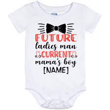 Design your own custom baby onesies! Personalized Baby Onesie Future Ladies Man Current Mama S Boy Baby Shower Gift Cubebik